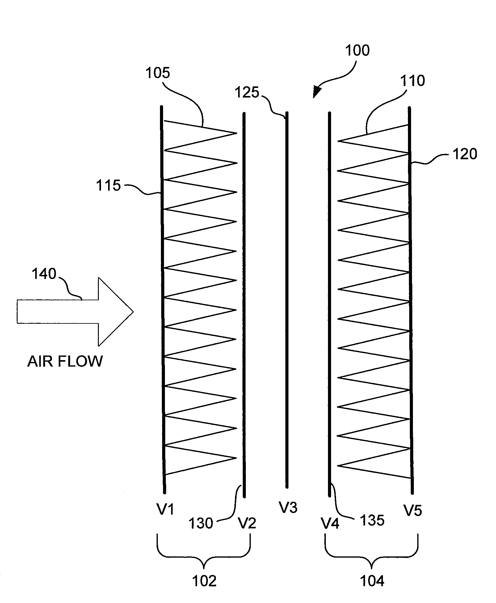 Dual-filter electrically enhanced air-filtration apparatus and method