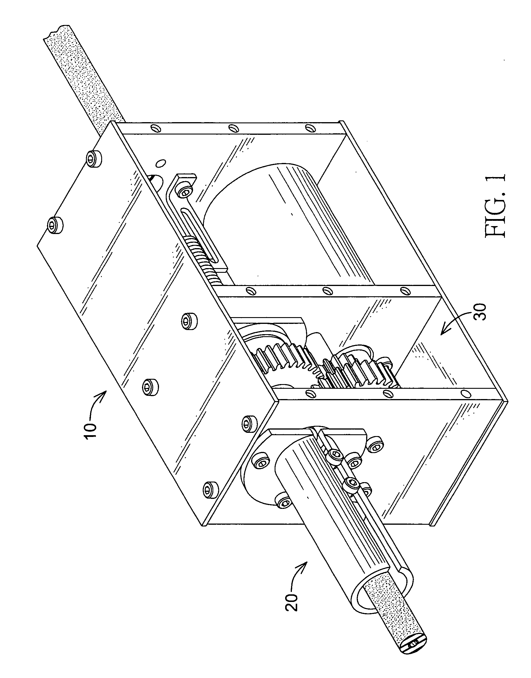 Driving device for a parking brake system