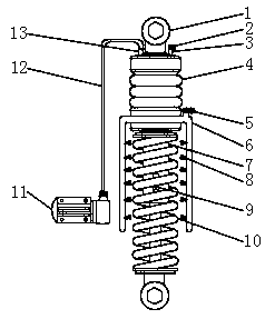 Shock absorption and noise reduction structure of automobile engine