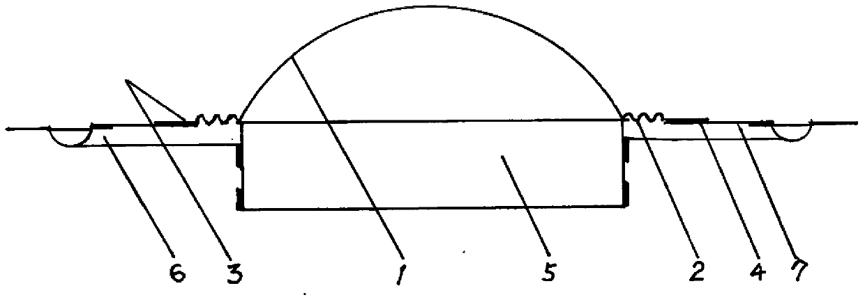 Treble folded and mid-bass folded integrated diaphragm