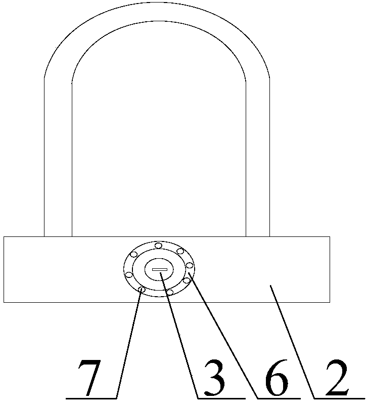 Night-vision used outdoor electronic U-shaped lock