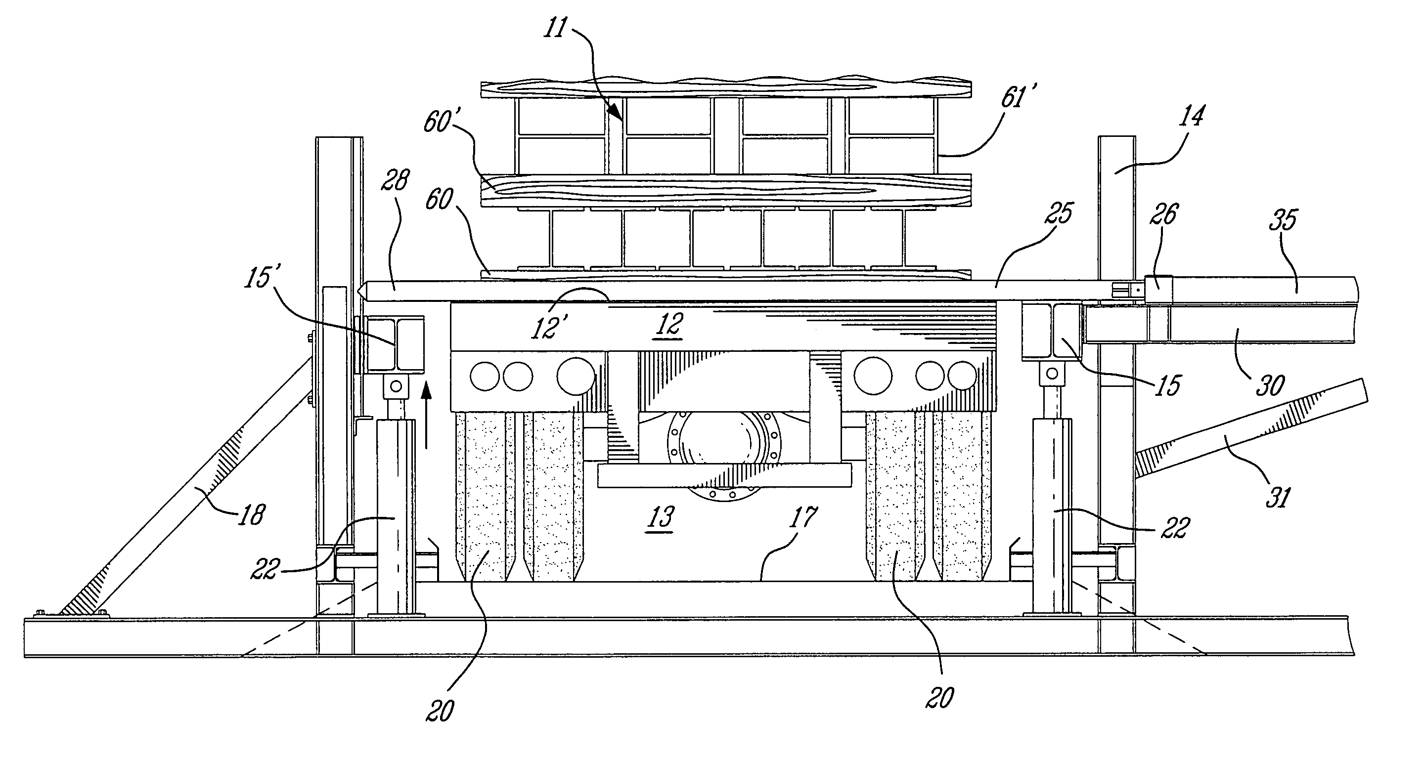 Load transfer system for flatbed trucks