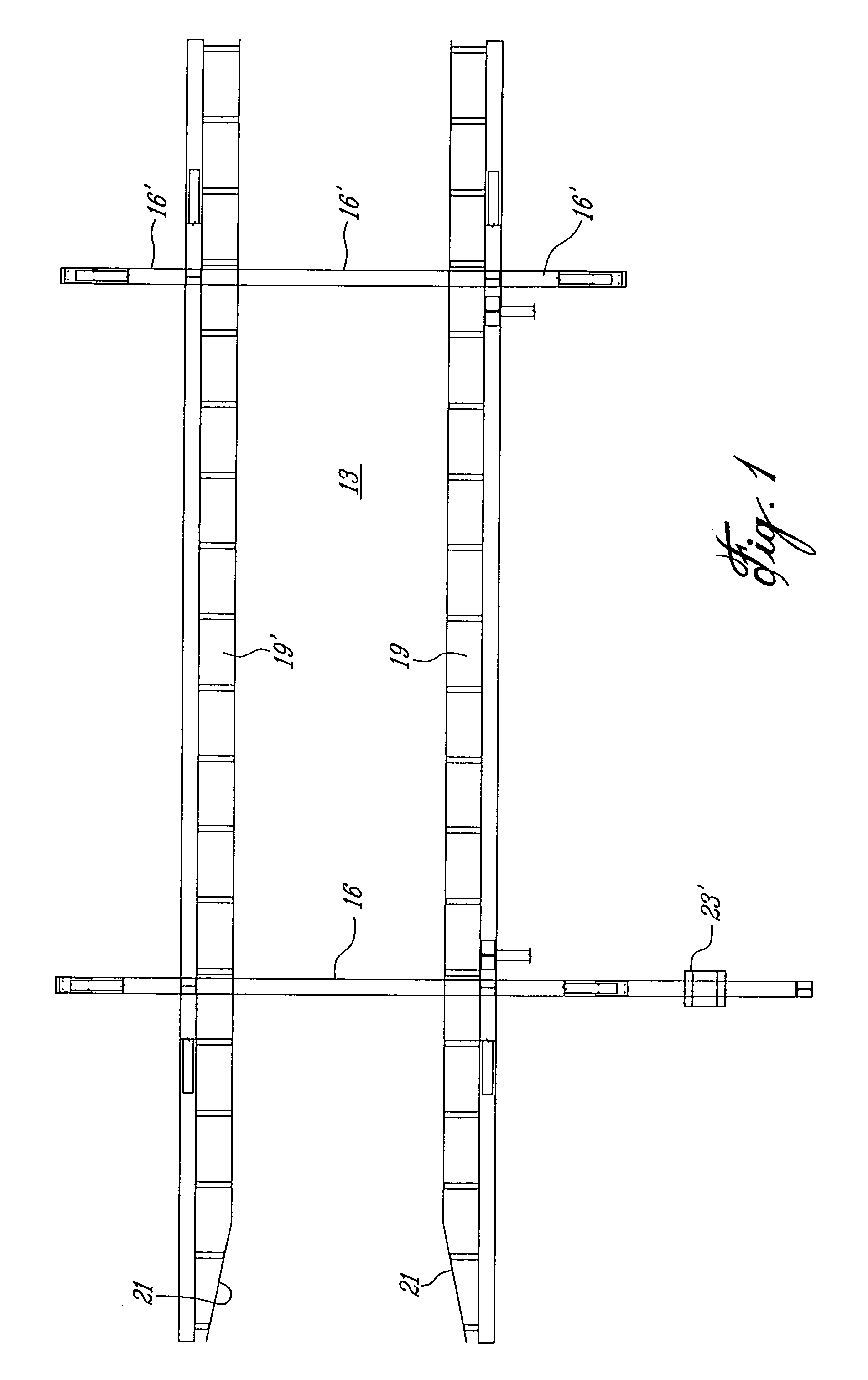 Load transfer system for flatbed trucks