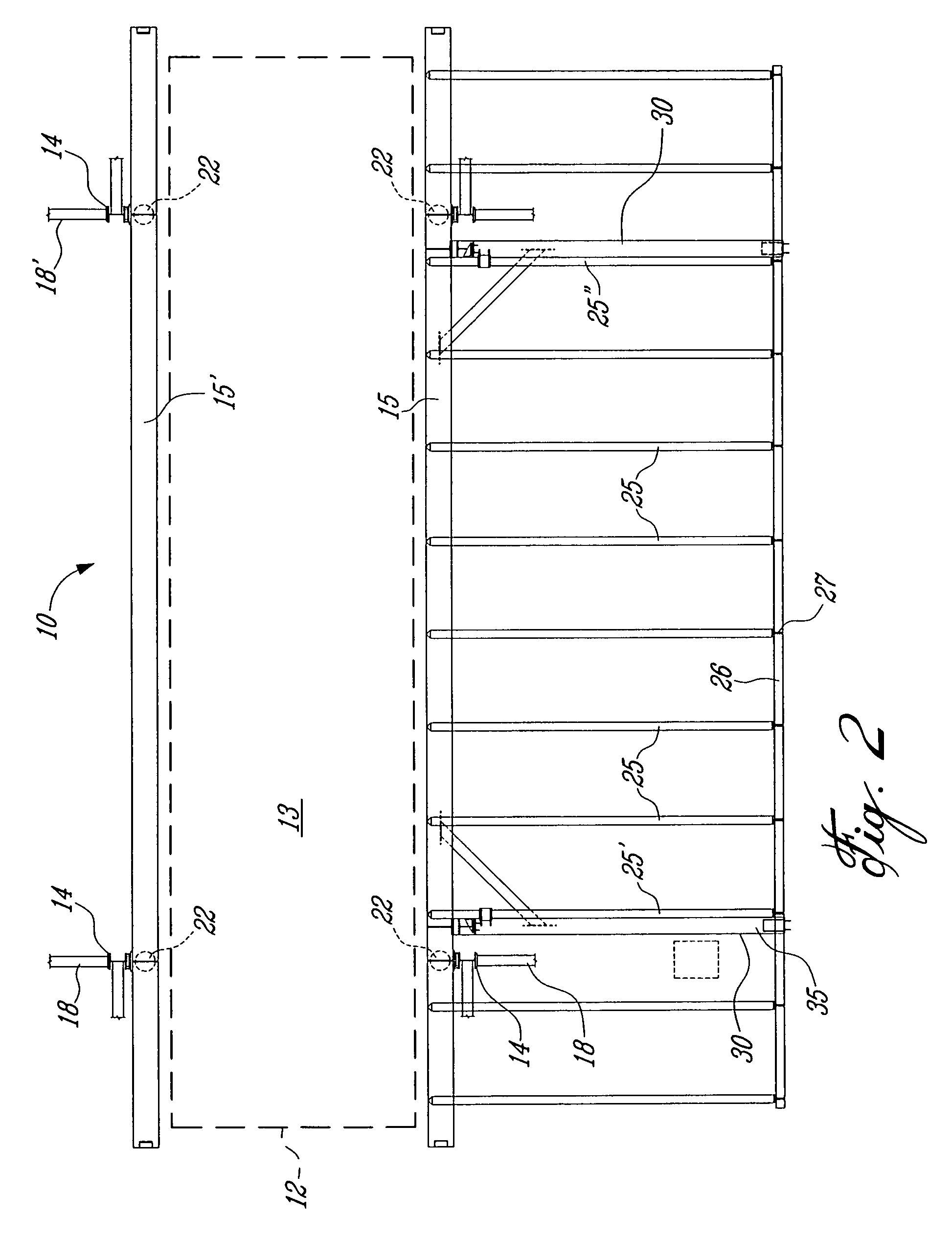 Load transfer system for flatbed trucks