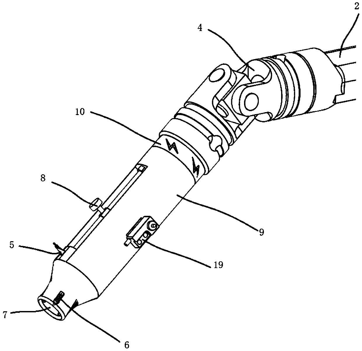 Surgical robot with built-in surgical tools