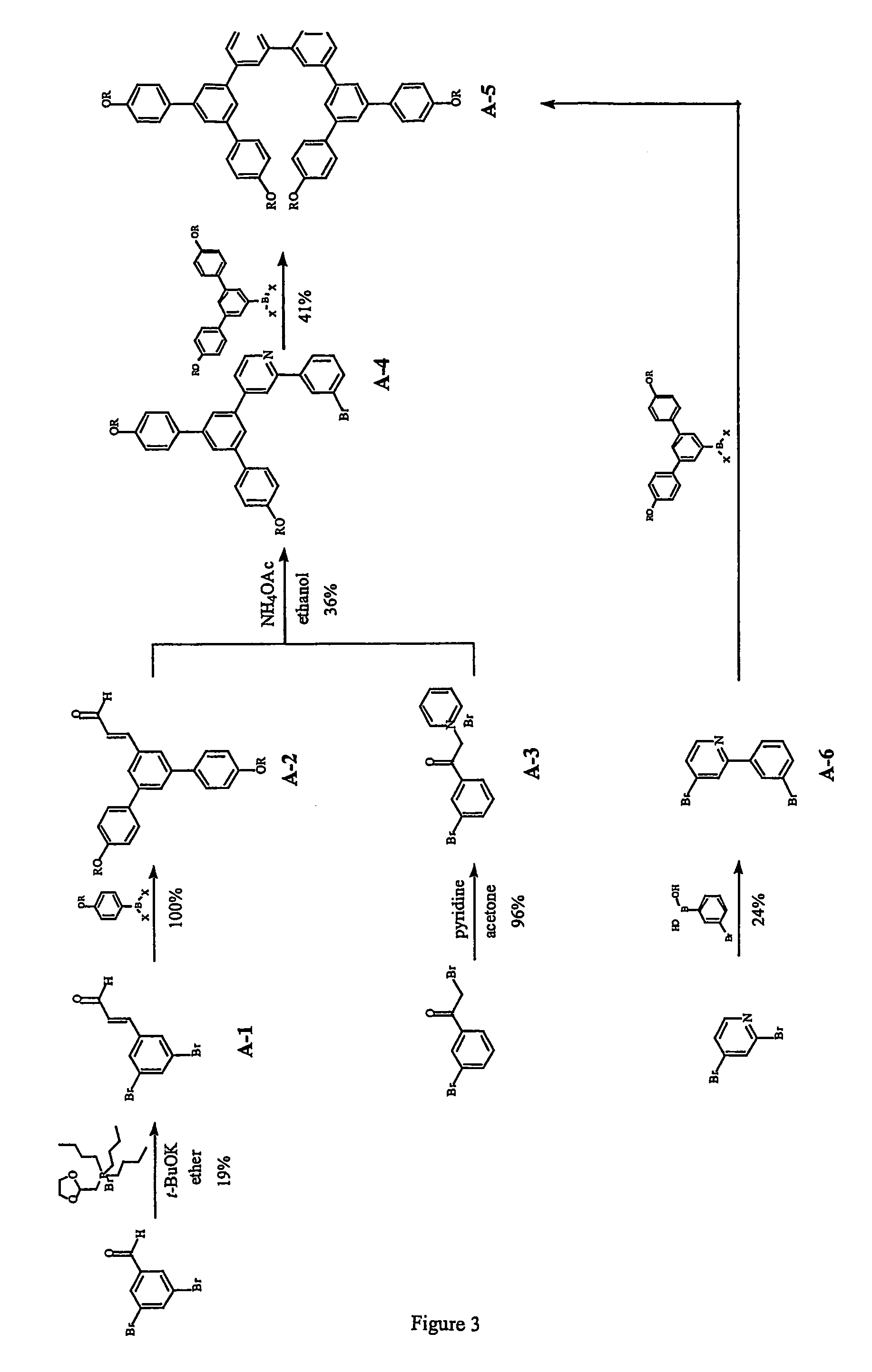 Neutral metallic dendrimer complexes