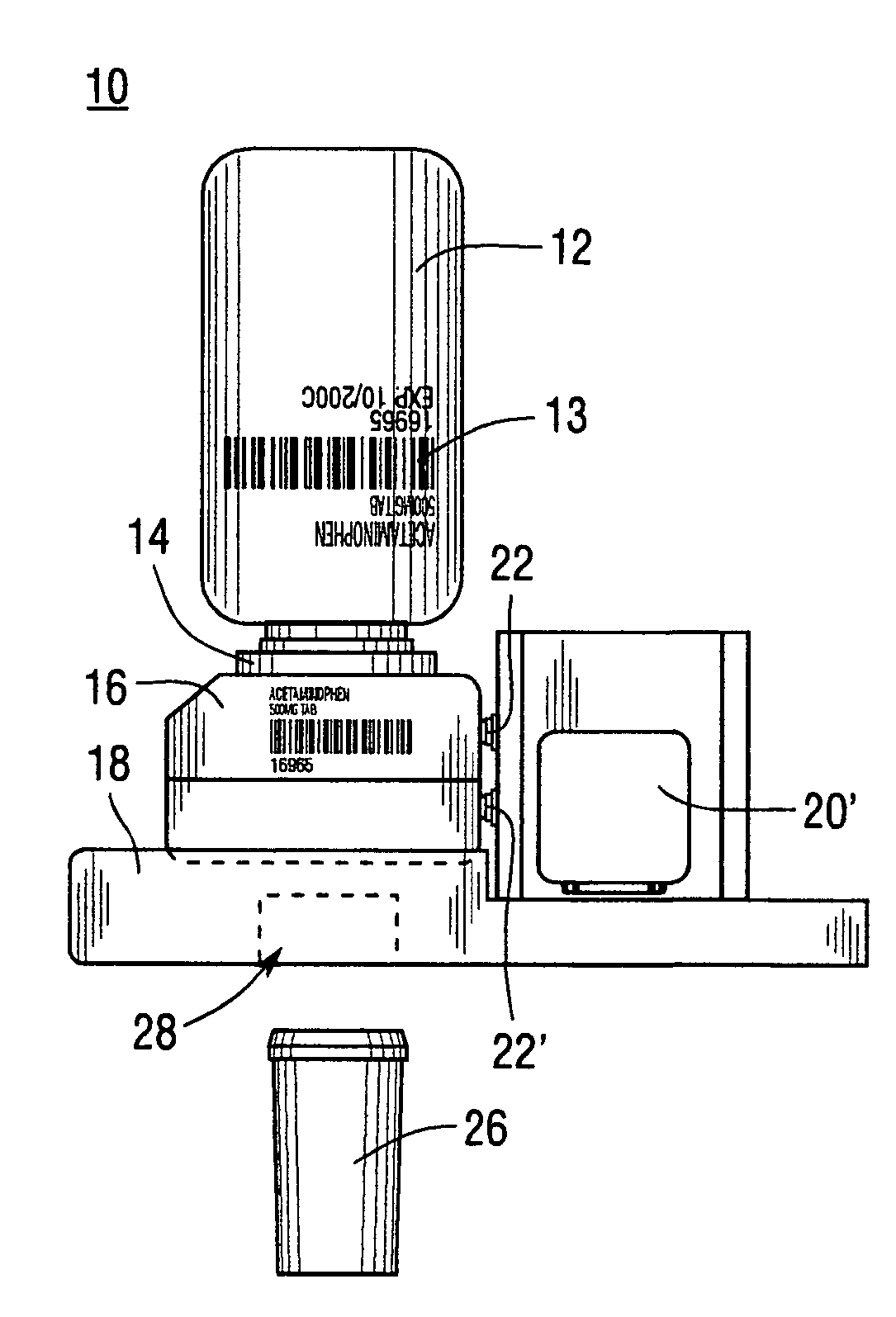 Article dispensing and counting method and device