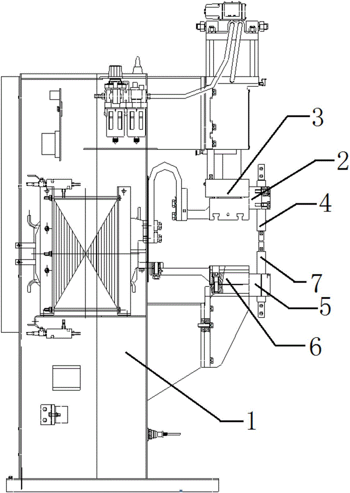 Structure and method for rapid centering of fixed spot welding machine electrode arms