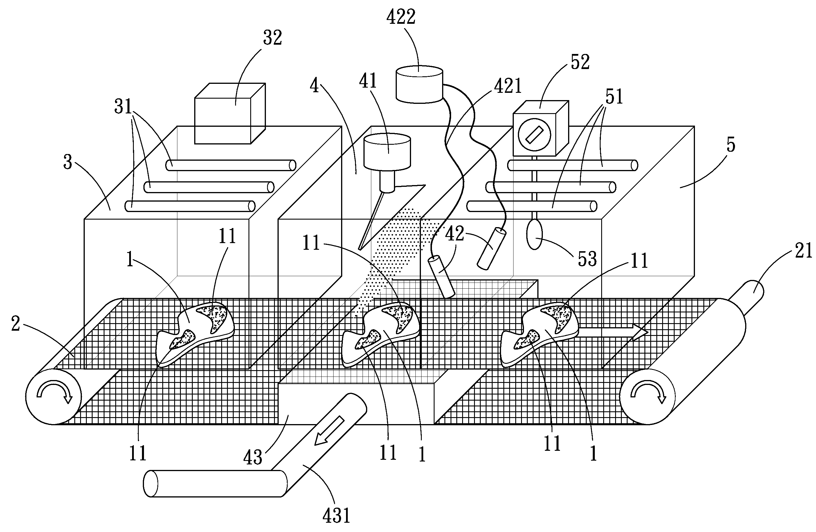 System for applying hot melt adhesive powder onto a non-metallic object surface