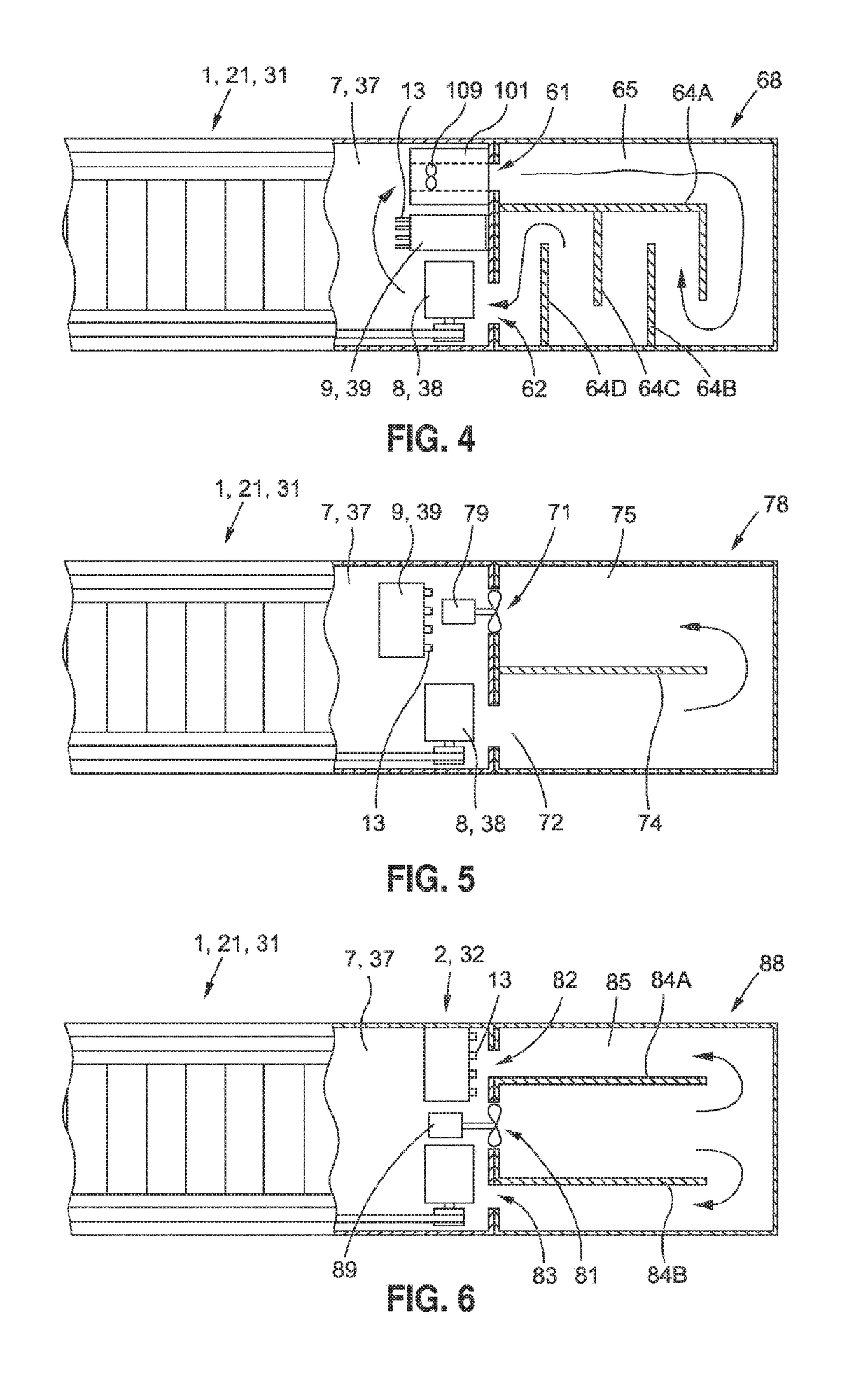 Escalator or moving walkway with at least one access module