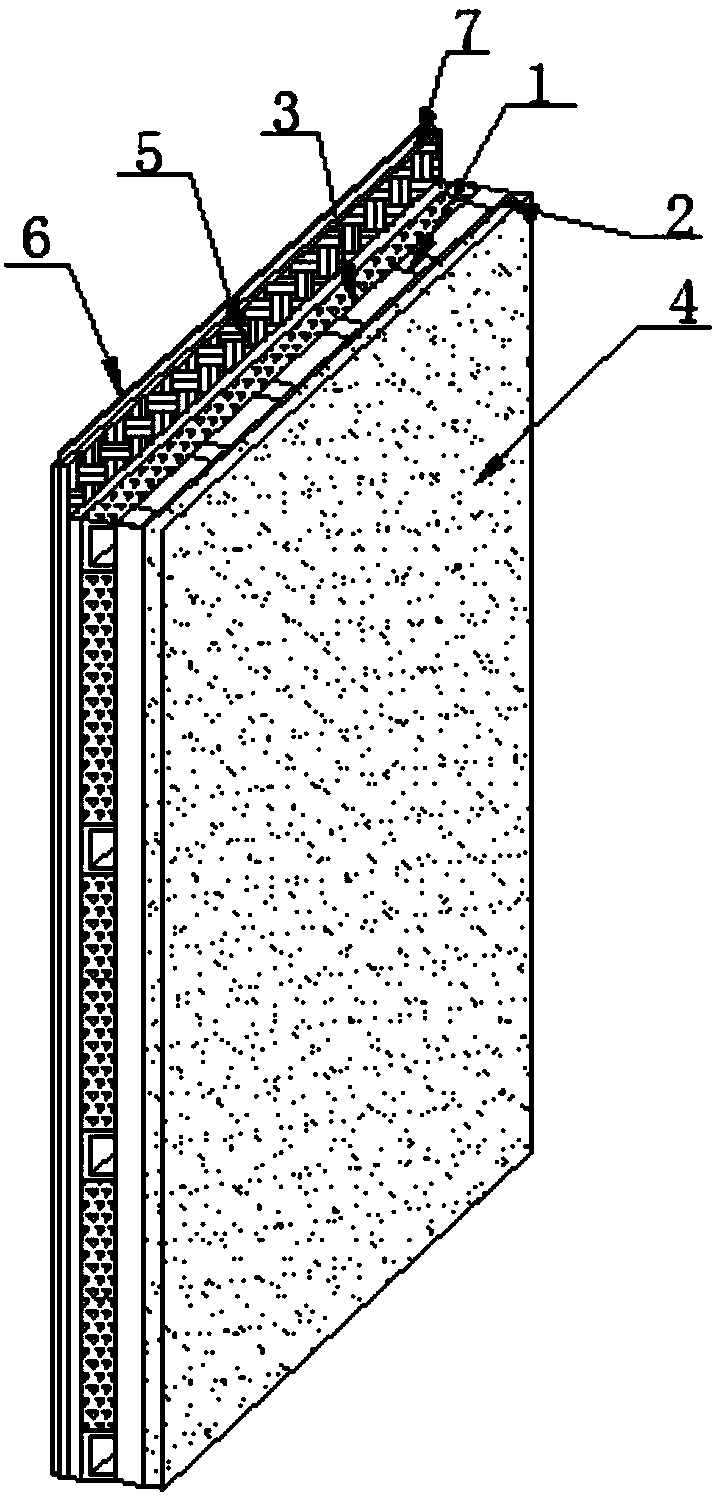 Outer wall composite wall body with gypsum thermal-insulation mortar layers and application thereof