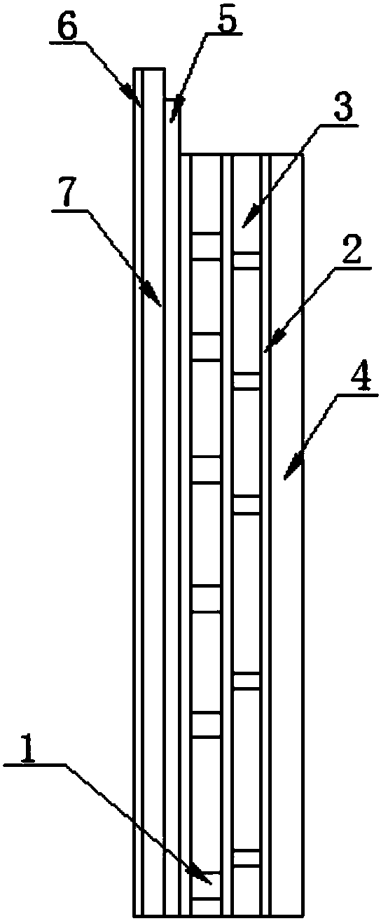 Outer wall composite wall body with gypsum thermal-insulation mortar layers and application thereof