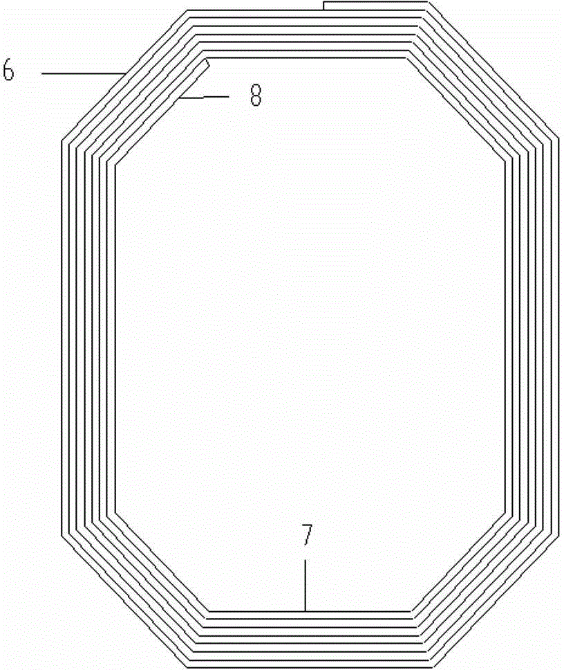 Continuously-wound single-phase large-size iron core and fabrication method thereof