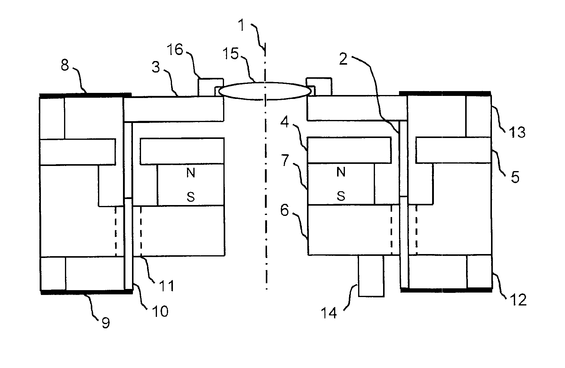 Moving coil linear motor positioning stage with a concentric aperture