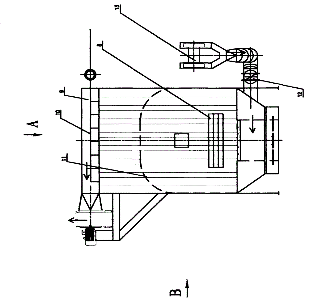 Casting cleaning-polishing-dedusting equipment with grinder