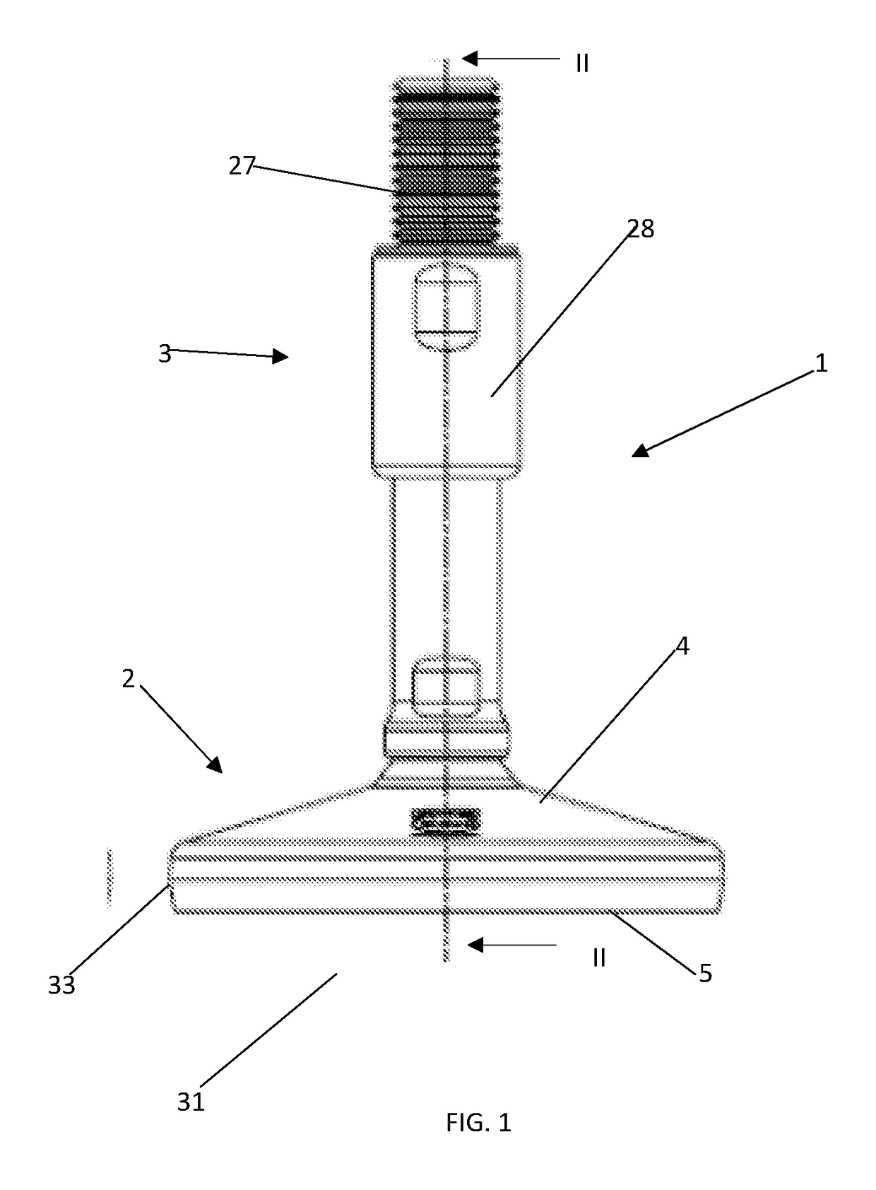 Method for establishing a signal indicative of the pressure-condition in the as contact-surface befitted rubber-elastic body of a machine foot, as well as machine foot with hydrostatic pressure sensor