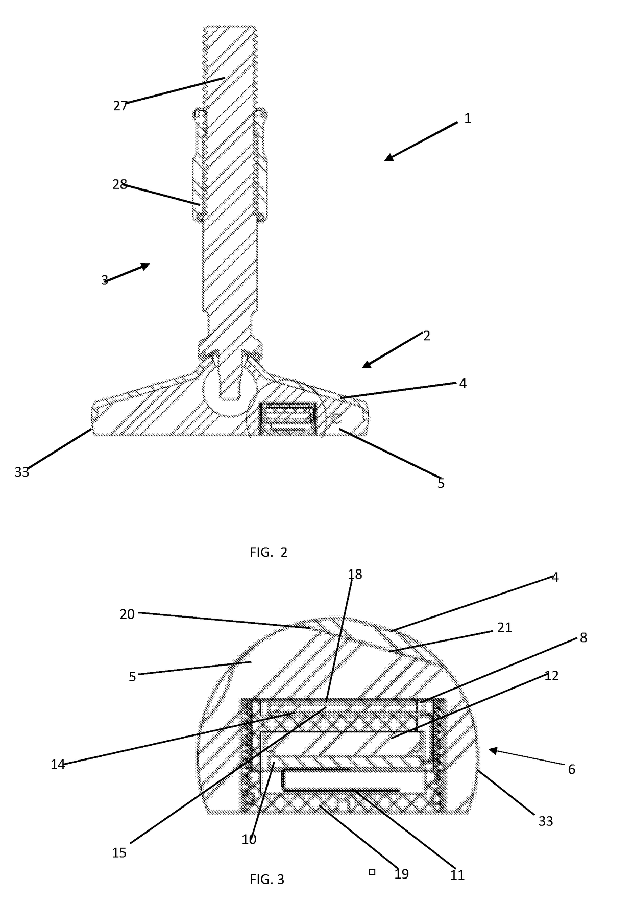 Method for establishing a signal indicative of the pressure-condition in the as contact-surface befitted rubber-elastic body of a machine foot, as well as machine foot with hydrostatic pressure sensor