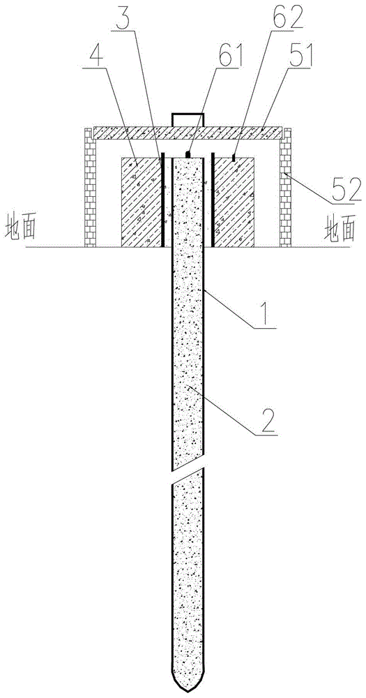 Pile poles and their embedding methods for plane elevation measurement control points in soft soil areas