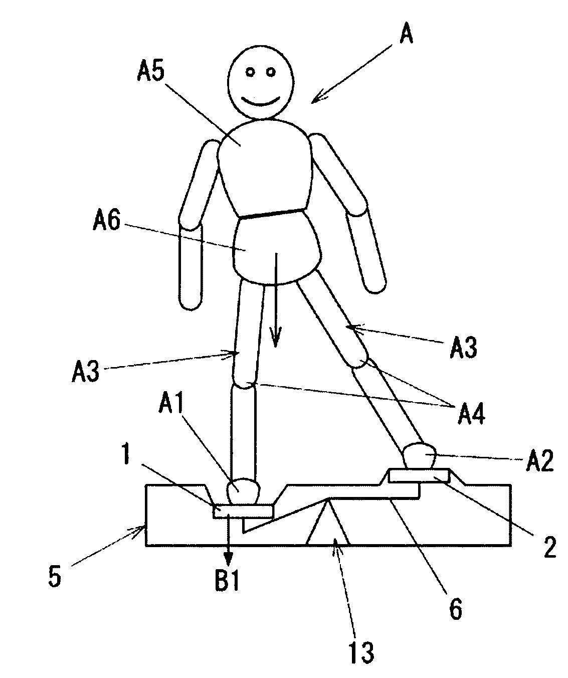 Standing-position type passive exercise machine
