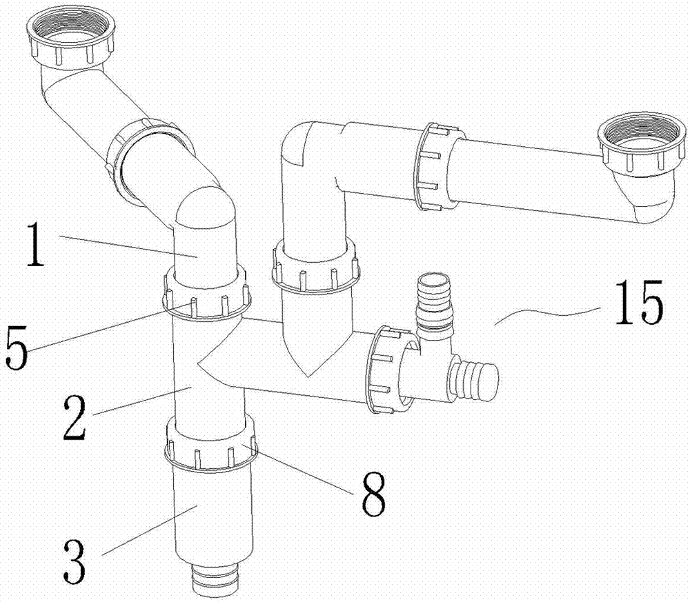 Novel downspout fitting