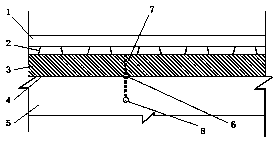 Ballastless track arch-up improving method based on rope saw cutting