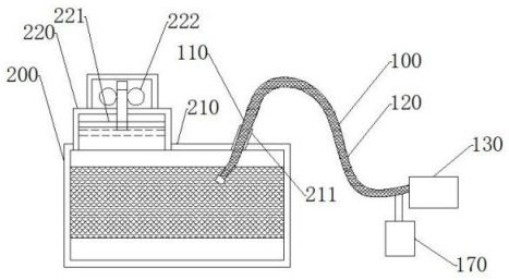 A device and method for cleaning and disinfecting the pipeline of a dental clinic treatment chair