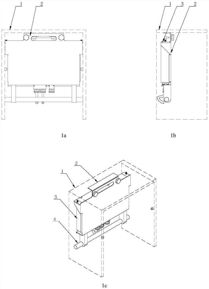 Under-table computer subrack mounting structure supporting sitting posture operation