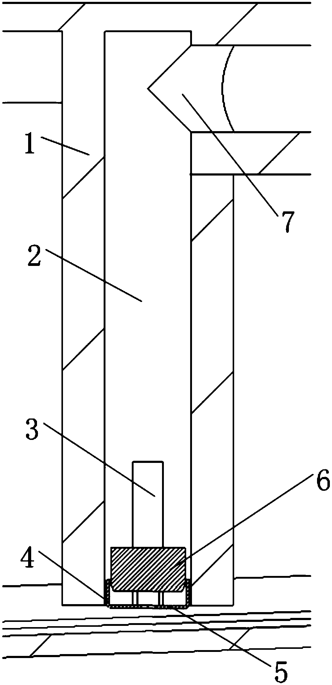 Water stopping structure of water tank and cooking utensil