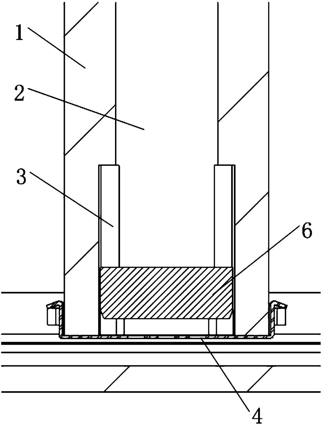 Water stopping structure of water tank and cooking utensil