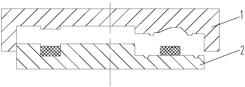 A kind of forging die and forging method of disc forging