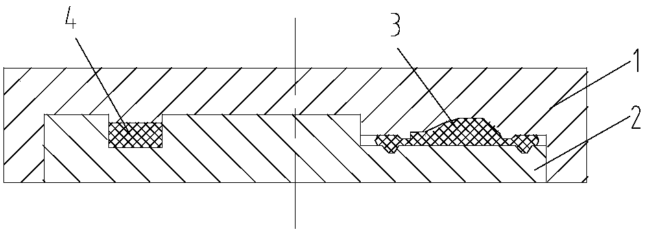 A kind of forging die and forging method of disc forging