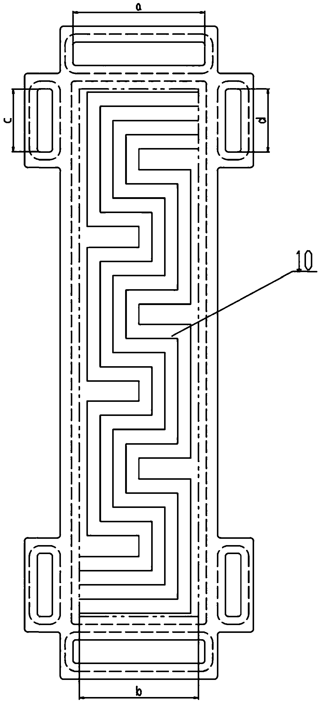 Bipolar plate structure of fuel cell