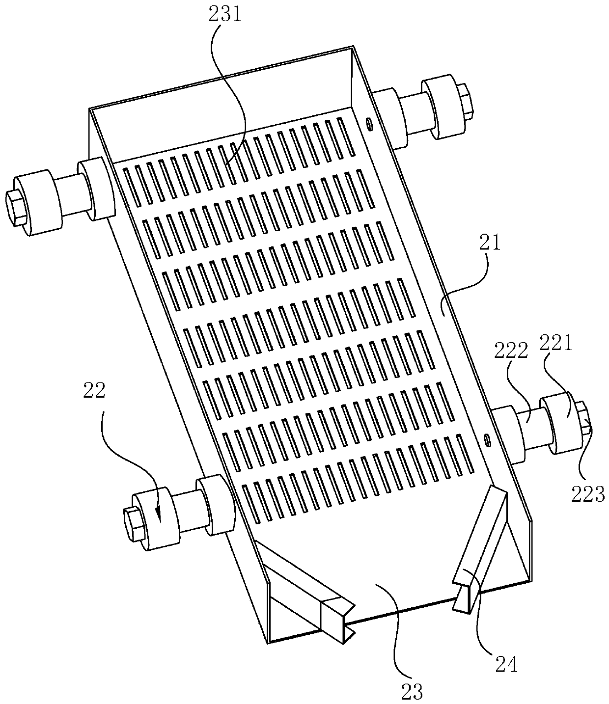 Peanut root removal device