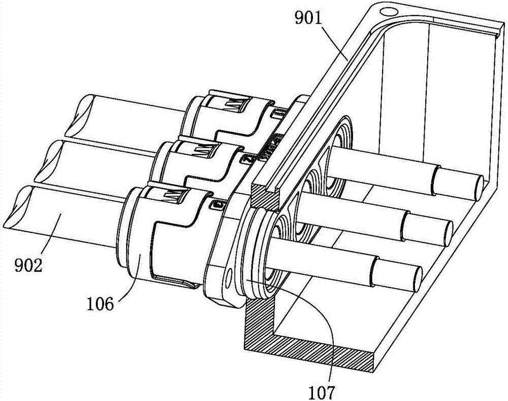 Harness connector and cable connection method