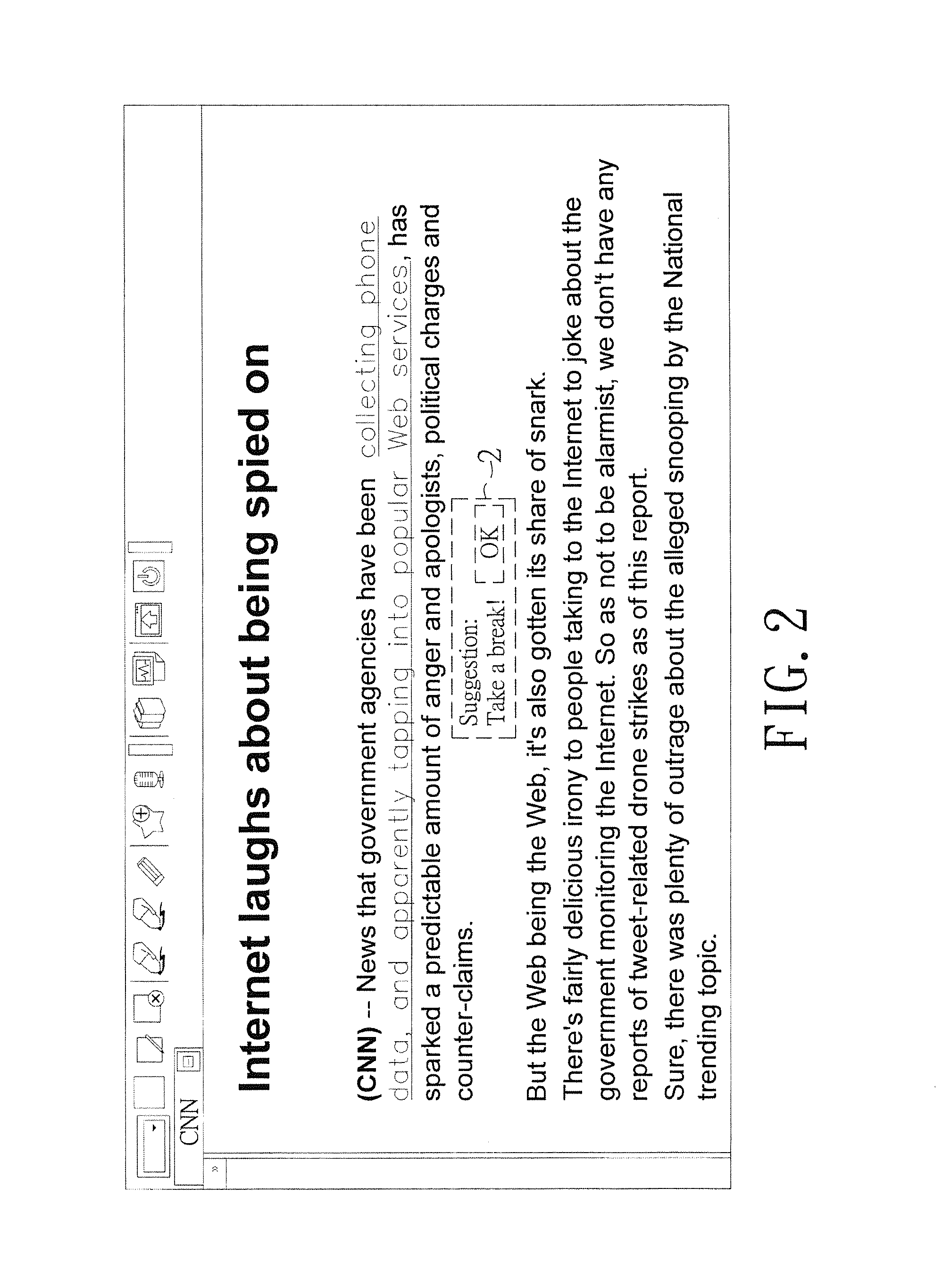 Method and system for reminding reader of fatigue in reading while using electronic device