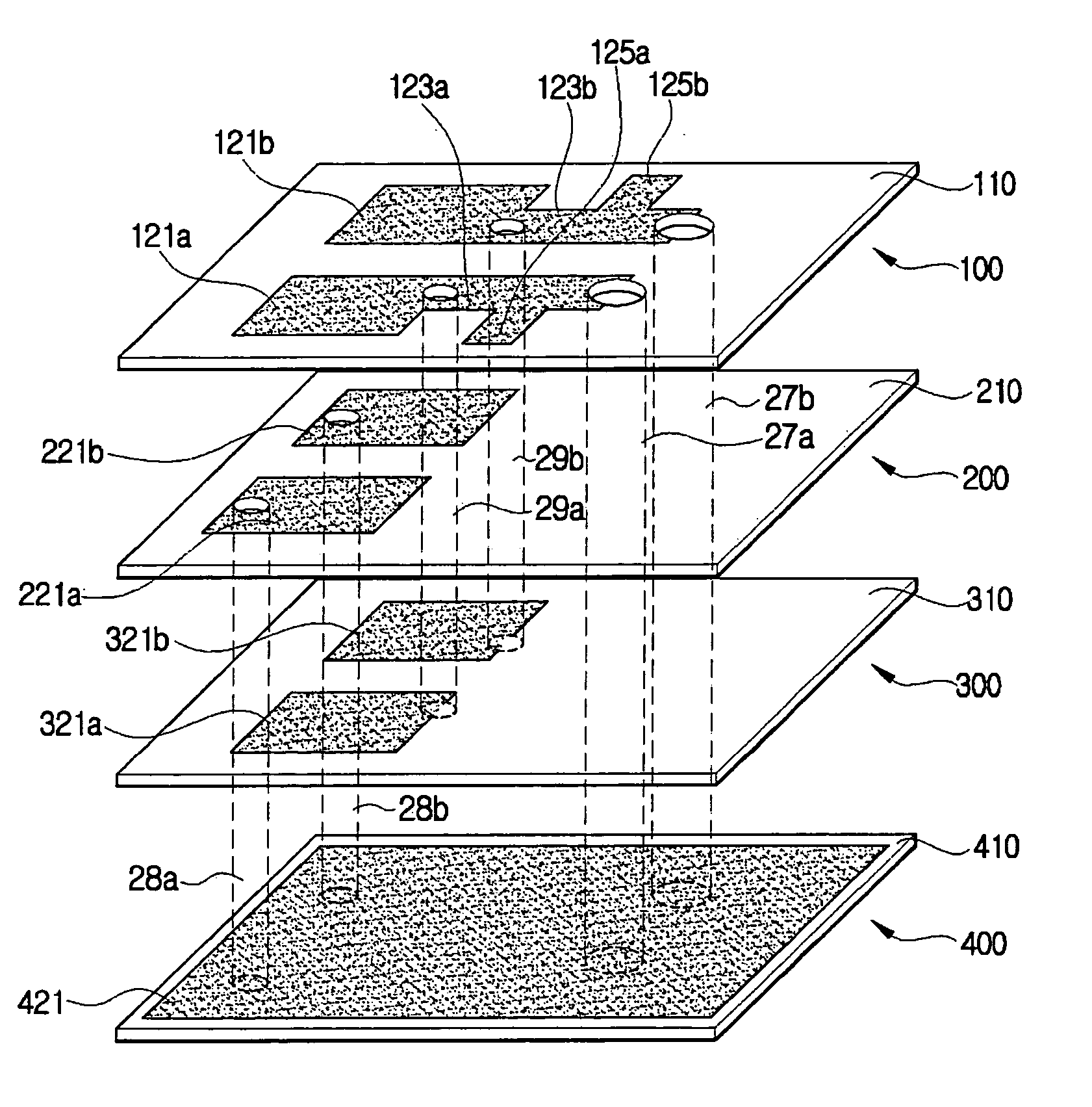 Compact multilayer band-pass filter and method using interdigital capacitor