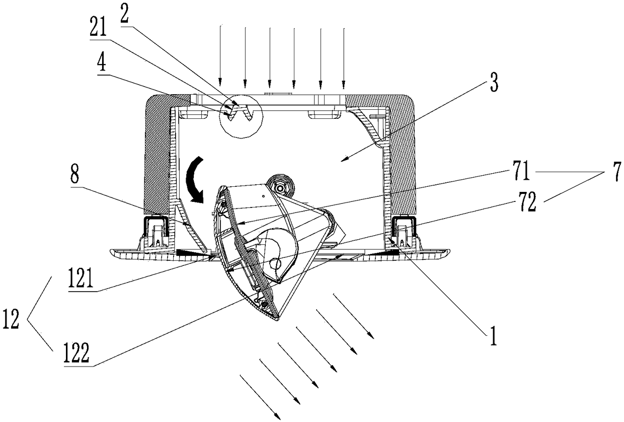 Air outlet structure and indoor unit