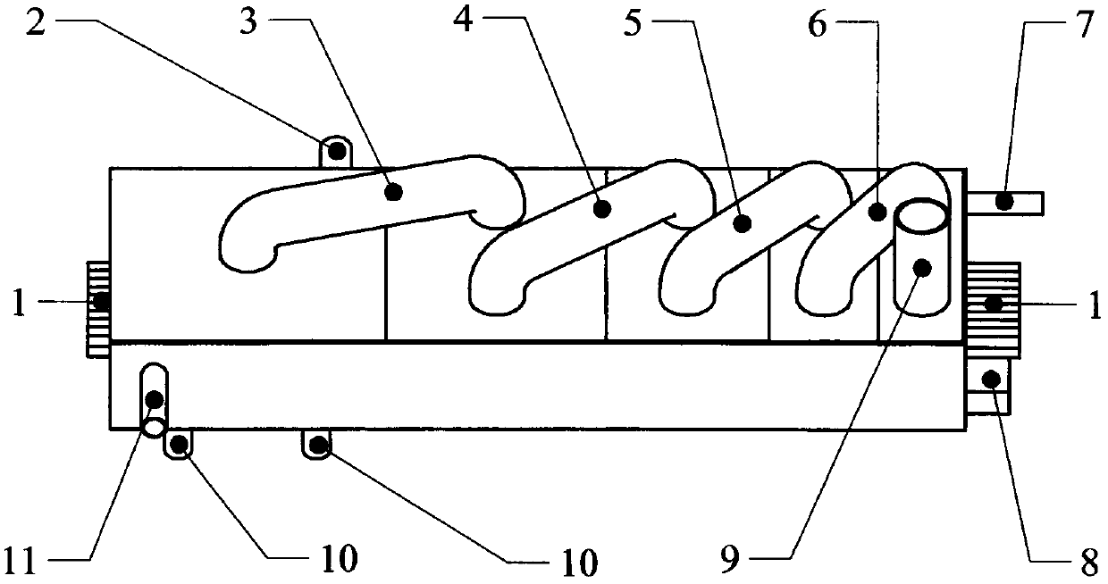 A process and equipment for desalinating seawater by using slag heat