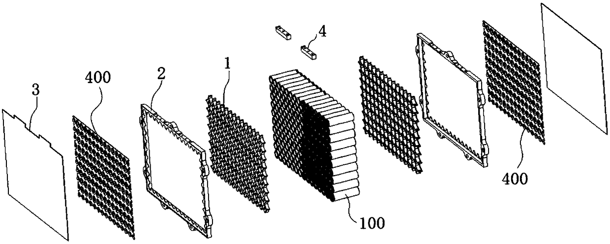 Installation structure of cylindrical battery pack