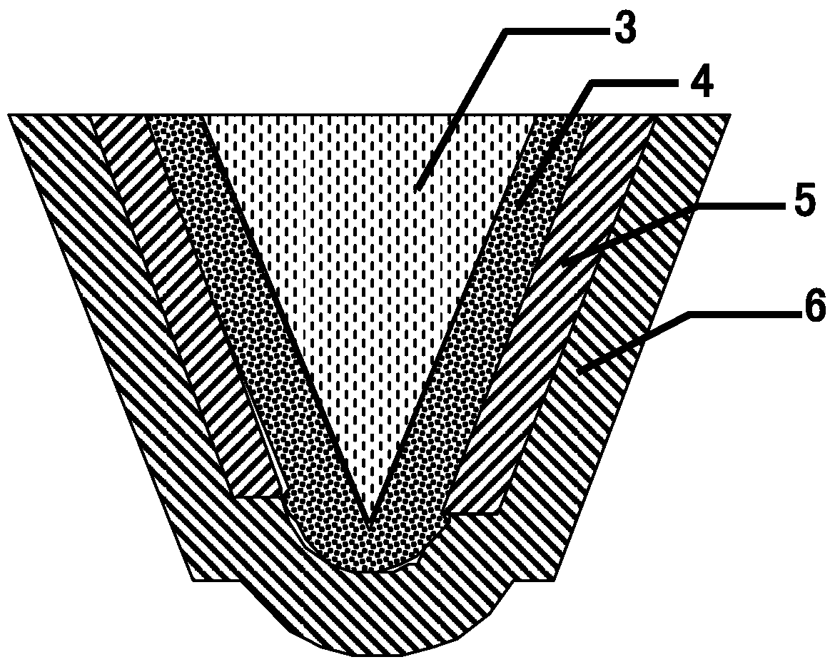 Probe in a scanning probe microscope, its preparation method and detection method