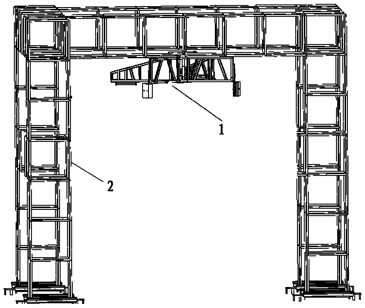 A method of assembling a deployable SAR antenna on a satellite