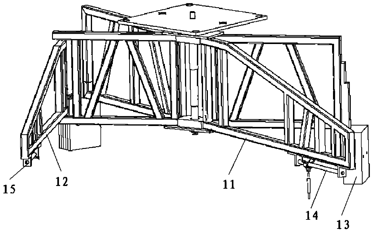 A method of assembling a deployable SAR antenna on a satellite