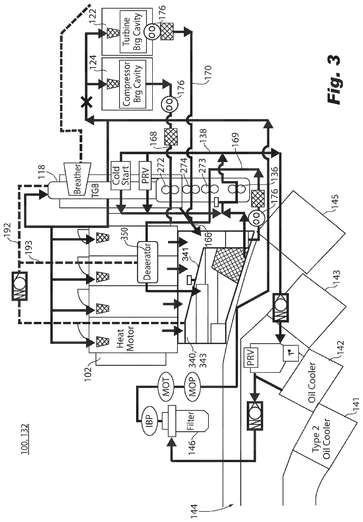 Circulating coolant fluid in hybrid electrical propulsion systems