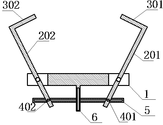Opening-widening type stretching thrust cleaning device