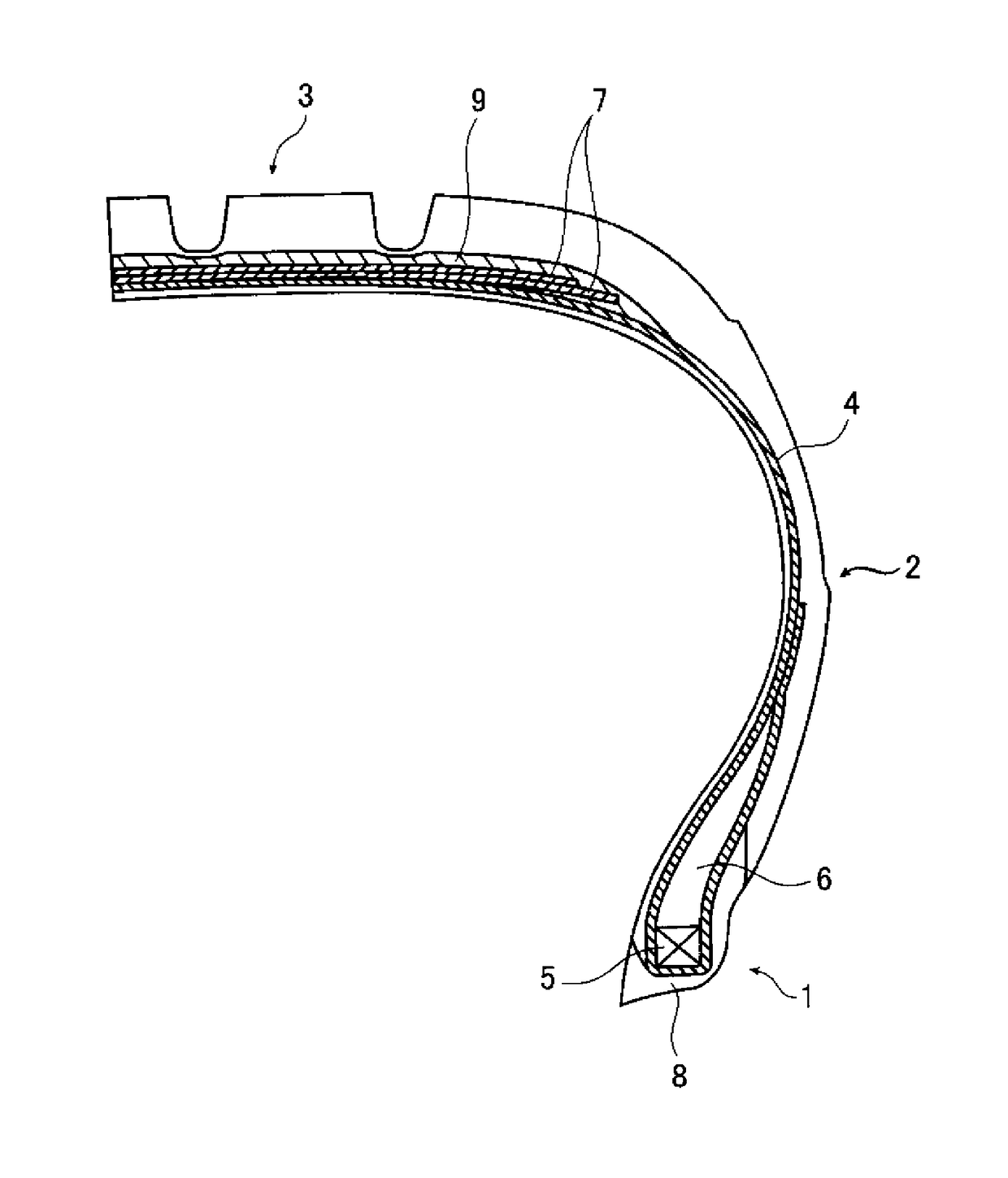 Under tread rubber composition and pneumatic tire