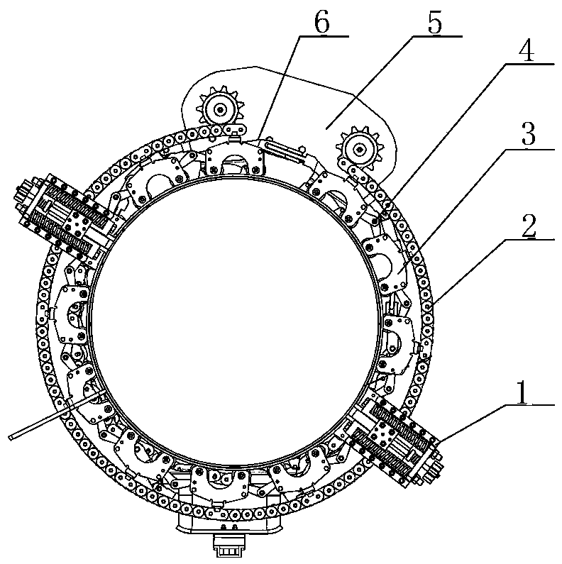 Rotary cutting beveling machine