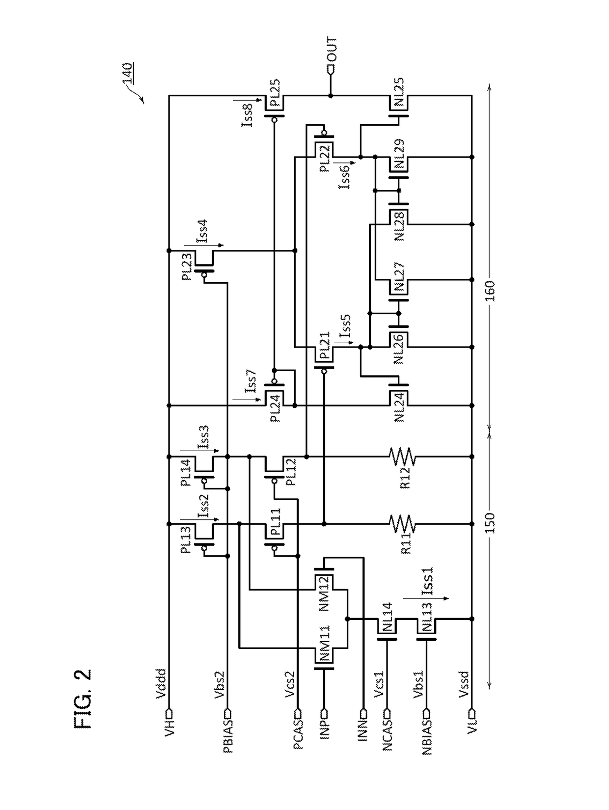 Receiver for receiving differential signal, IC including receiver, and display device