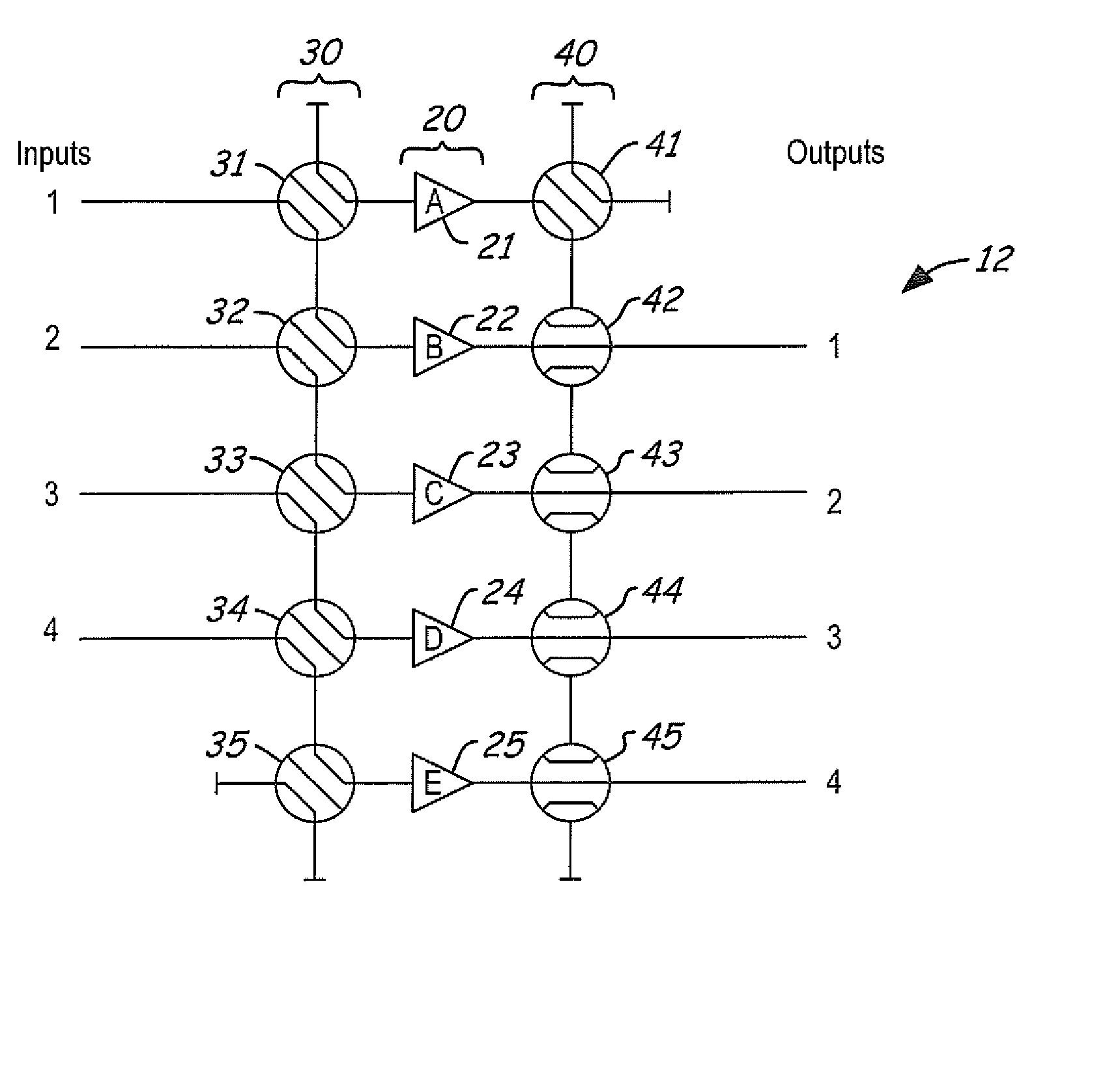 Gain and Phase Balanced Amplifier Redundancy System