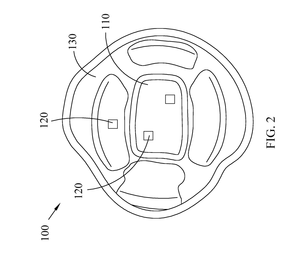 Guard padding with sensor and protective gear including the same