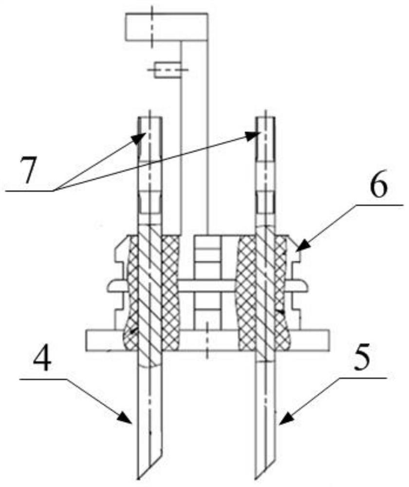 A sub-gun probe temperature measuring bracket and its processing method